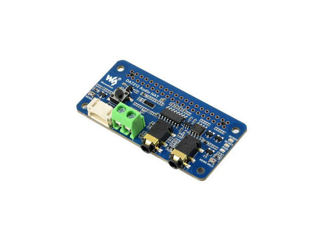 DA7212 I2S Audio Board For Raspberry Pi, Stereo Encoding/Decoding, Onboard Dual Microphones, Compatible With Raspberry
