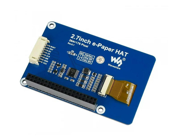 2.7inch e-Paper HAT,264x176,E-Ink display for Raspberry Pi