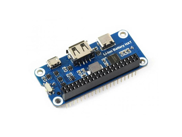 Li-ion HAT for Raspberry Pi, 5V Output, Quick Charge