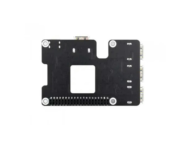 PCIe To USB 3.2 Gen1 HAT for Raspberry Pi 5,PCIe to USB HUB,4x High Speed USB Ports,driver-free, plug and play,HAT + Standard