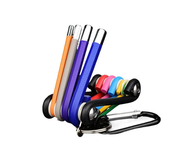 For 9-Piece Color Hexagon Wrench, Multifunctional Screwdriver Hexagon Wrench, Color Folding 2pcs