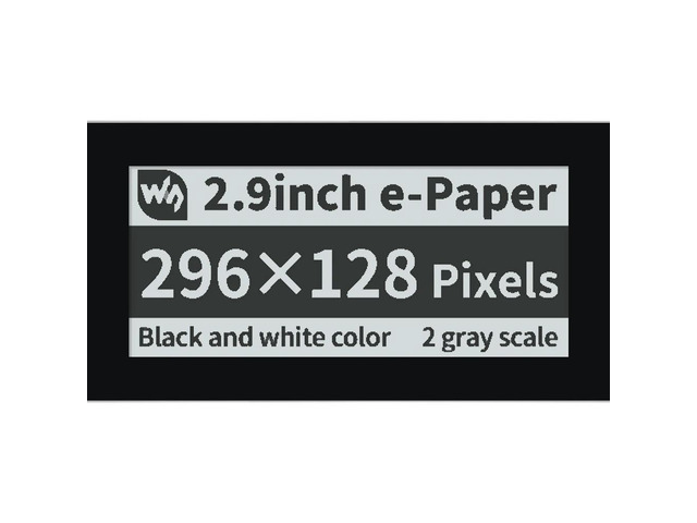 2.9inch Touch e-Paper Module for Raspberry Pi Pico 296*128 Black / White SPI