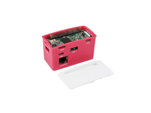 PoE-ETH-USB-HUB-BOX, for Raspberry Pi Zero Series, 3x USB 2.0, 802.3af-Compliant