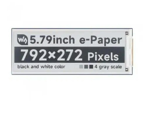 5.79inch e-Paper display Module, e-ink display, 792x272, Black/White, SPI Interface