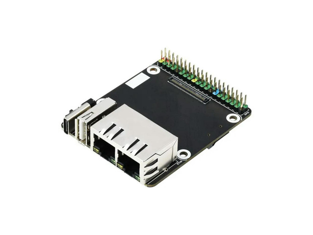 CM4-DUAL-ETH-MINI Mini Dual Gigabit Ethernet Base Board Designed for Raspberry Pi Compute Module 4