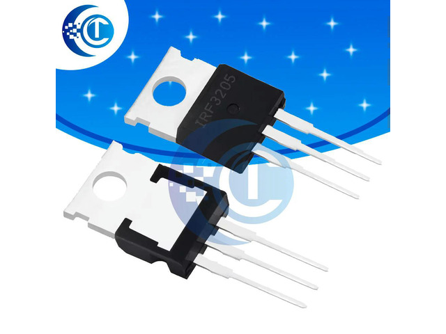 100pcs IRF3205 MOSFET (IRF3205PBF): 55V 98A, 8mOhm 97.3nC, TO-220 Package