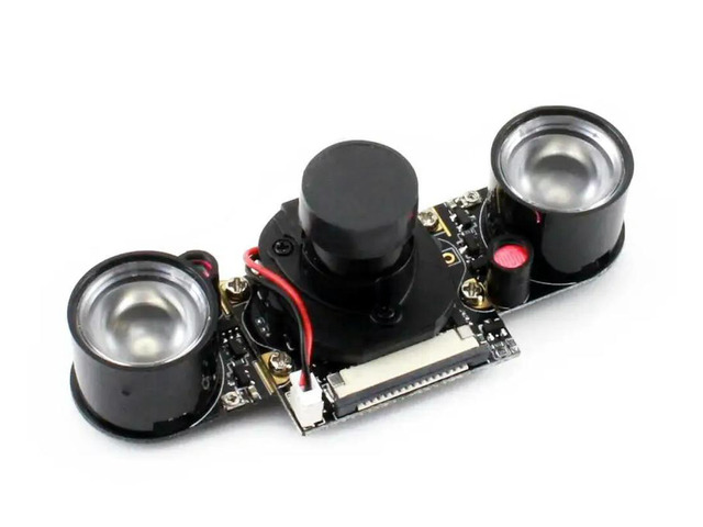 RPi IR-CUT Camera Better Image in Both Day and Night Focal Distance Adjustable 5MP Fish Eye Module