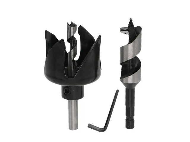 For Spherical Door Hole Opener, Woodworking Drill Bit, Door Handle Accessories 22mm 54mm