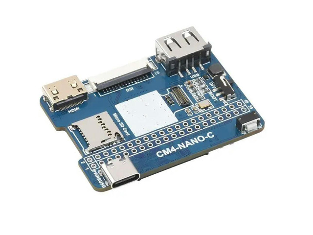 CM4-NANO-C,Nano Base Board (C) for Raspberry Pi Compute Module 4, Same Size as the CM4, Onboard 8MP Camera