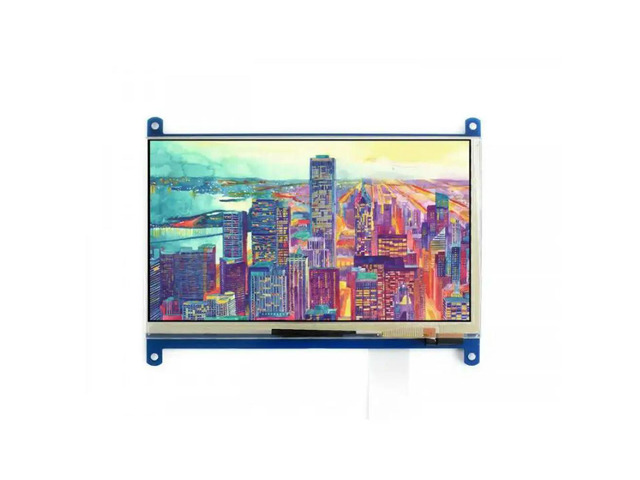 7 Inch 1024*600 Multicolor Graphic LCD Display With Capacitive Touch Screen And Stand-Alone Touch Controller