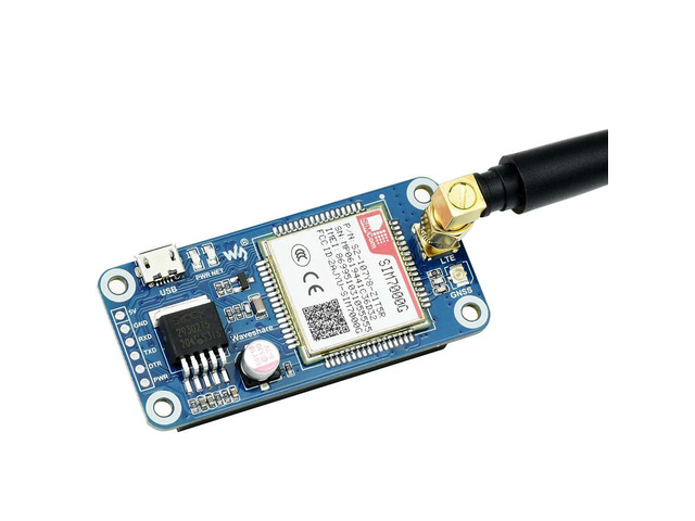 SIM7000G NB-IoT / Cat-M / EDGE / GPRS HAT for Raspberry Pi GNSS Global Band Support