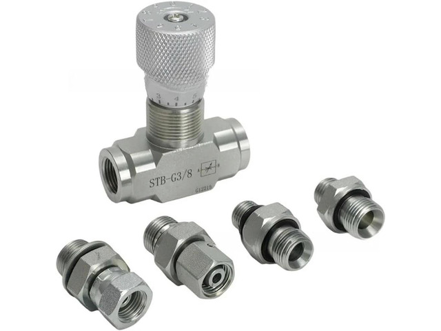 For flow control valve, cylinder speed control valve Bidirectional 3/8 throttle valve