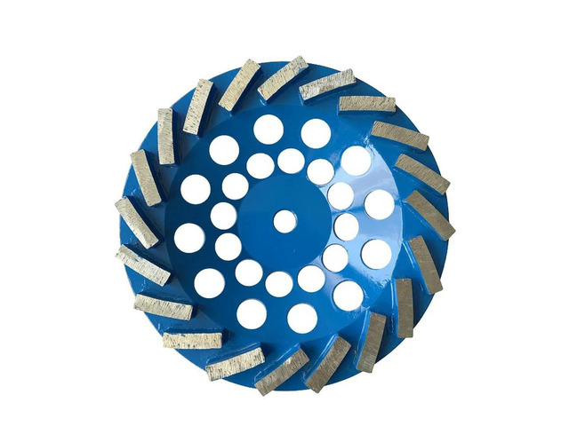 For 180Mm Corrugated Cutter Head Diamond Grinding Wheel, Special Welding for Marble Granite Concrete 20 Teeth