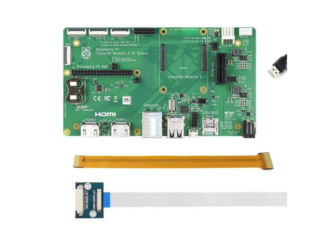 Raspberry Pi Compute Module 4 Dev Kit, with Official IO Board and Optional 7' Touchscreen