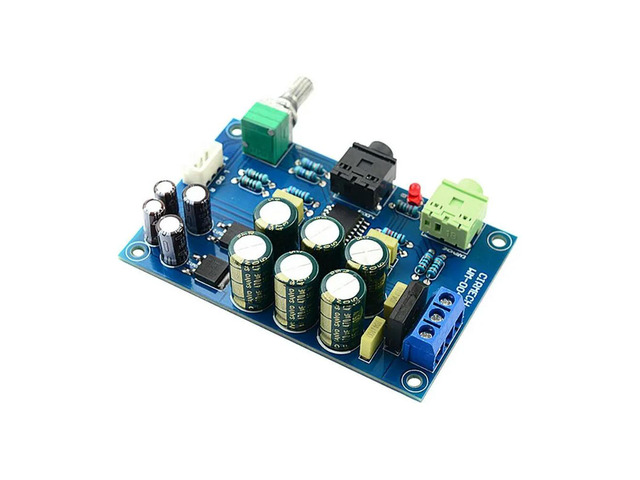 For TPA6120 Headphone Amplifier Board HIFI TPA6120A2 Audiophile Earphone Amplifier Board Zero Noise Bottom Kit Finished Board