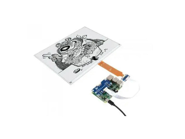 960×680, 13.3inch E-Ink display HAT (K) for Raspberry Pi, SPI interface