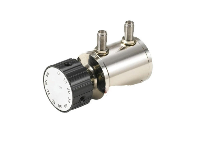 For SMA Type KK Connector 90dB Attenuator 10dB Step 6G Rotary Button Switch Adjustable Attenuator, Single-strand Connector