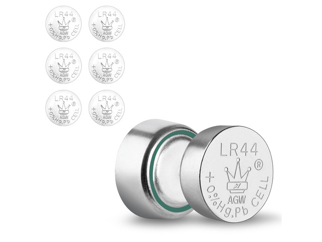AISUNOUTDOOR LR44 Alkaline Button Batteries - Long-Lasting Power for Small Electronics, Toys, Watches, and More, 6-Pack