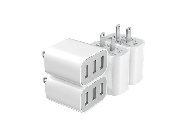 USB Charger Block, Wall Plug in Charging Blocks, Fast Charging Multiport Wall Chargers Power Adapter for Charger for Mobile Phone...