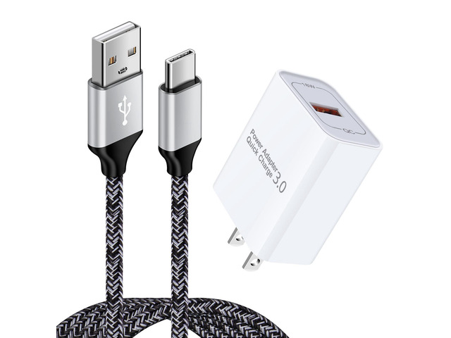 Android Fast Charging Plug Rapid Micro USB Charger Cable 6FT Compatible for Samsung Galaxy S7,S6,J8,J7,J3V, LG Stylo 2 3 Plus,Moto G5,G5 Plus,E5...