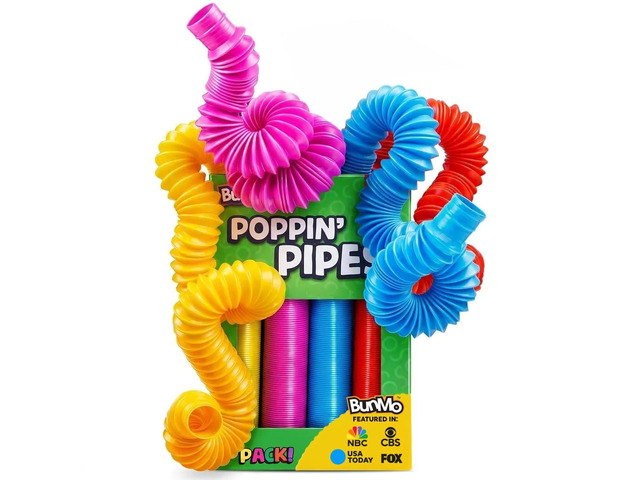 BUNMO Pop Tubes - Sensory Toys - Fidget Toys - Imaginative Play & Stimulating Creative Learning - Hours of Fun for Kids - Tons of Ways to Play -...