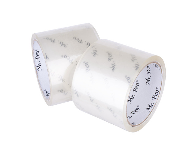 Mr. Pen- 3 inch Packing Tape, 2 Pack, Wide Tape, 45 Yards, 1.9mil, No Smell 3 inch Tape, Shipping Tape, Packaging Tape, Packing Tape Rolls, Clear...