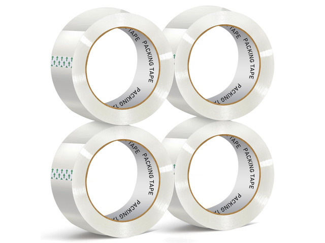 PACKKA Clear Packing Tape, Heavy Duty Packaging Tape Refills, 2 inch x 65 Yards, Shipping Tape Box Tape Mailing Tape for Shipping Packaging Moving...