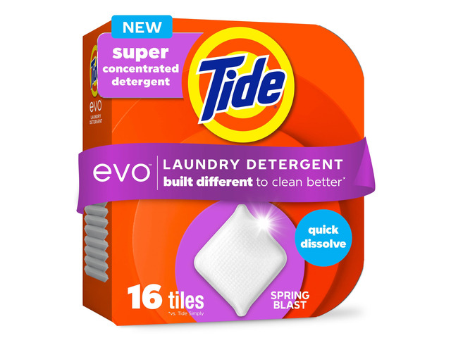 Tide evo Laundry Detergent Spring Blast Scent Works on 100% of Common Stains Concentrated Travel Detergent HE Compatible and Instant Dissolve...
