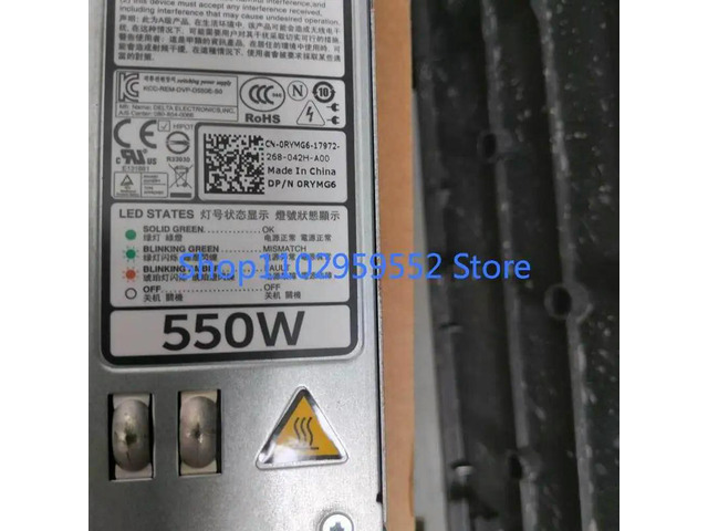 1Pcs for R320 R420 server 550W power supply 0RYMG6
