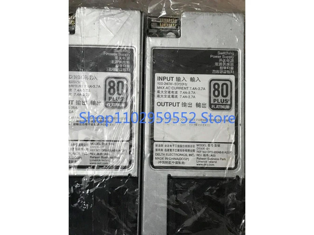 1pcs for R440 550W Server Power Supply 06V43G D550E-S1 L550E-S1 Power Supply