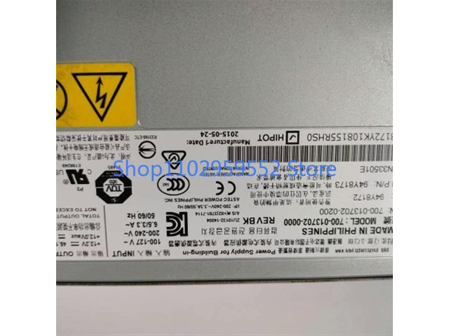 1Pcs for X3650M5 X3550M5 550W power supply 94Y8172 94Y8173 94Y8188 94Y8278