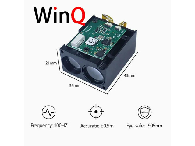 Principle of TOF laser ranging sensor 600 meter monitoring distance module serial port 300m laser ranging
