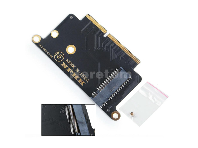 A1708 NVME Adapter for Macbook NVMe PCI Express PCIE to M.2 SSD Adapter Card N-1708A for Macbook Pro Retina 13' A1708 2016 2017