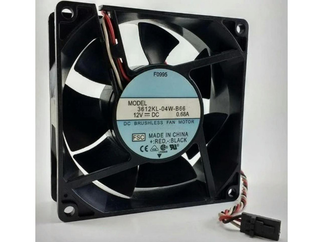 3612KL-04W-B66 DC12V 0.68A 3Pin Cooling Fan Expedited shipping