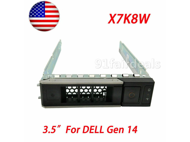 X7K8W 3.5' LFF SATA SAS Hard Drive Tray Caddy For PowerEdge R7525 R640 R750 R740 G14 0X7K8W