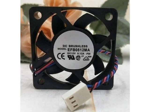 EFB0512MA DC12V 0.12A 50 * 50 * 10mm 3 wire cooling fan Fast delivery