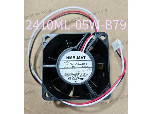 2410ML-05W-B79 2410ML 05W B79 24V 0.25A 6025 6CM 3 Wire Double Ball Stop Alarm Fan Fast Delivery