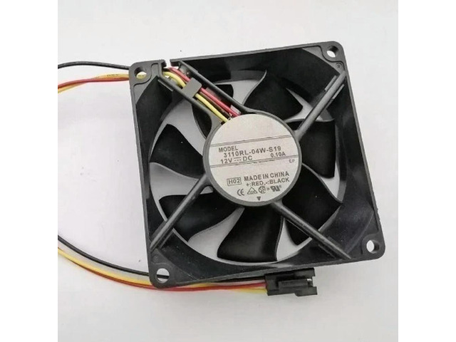 3110RL-04W-S19 3110RL 04W S19 Cooling Fan 80 * 80 * 25mm 12V 0.1A 3 Pin Fast Delivery