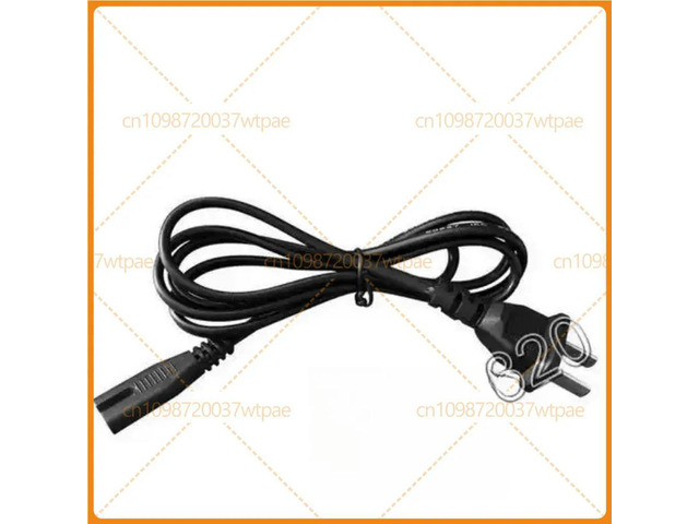 2pcs For EU 2 Pin Figure 8 Power Cord Compatible PS1 PS2 PS3 SEGA DC Saturn Game Console 8 Shape AC Power Cable