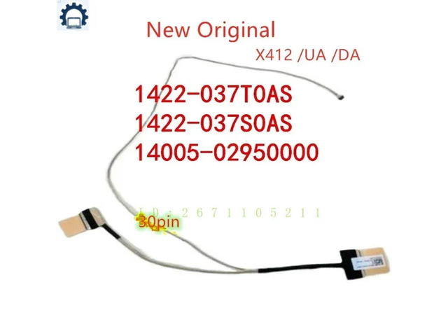 FORlcd LVDS EDP cable For X412/UA/DA/FA V4000D screen cable display cable 14005- 02950000 1422-037S0A