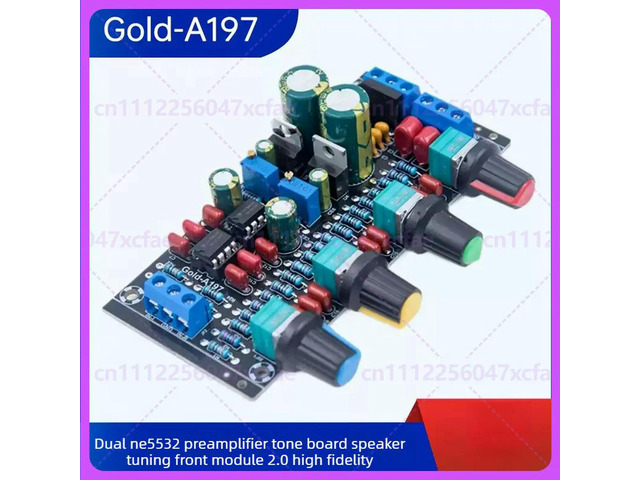 For NE5532 HIFI Tone Preamp Board High Fidelity DIY Amplifier Front Audio Module