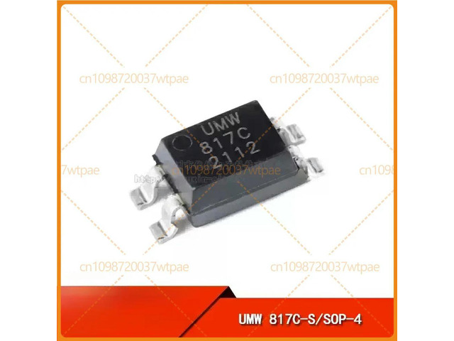 100pcs For UMW 817CS SMD Optocoupler Chip, SOP4 Package, Compatible with PC817 EL817