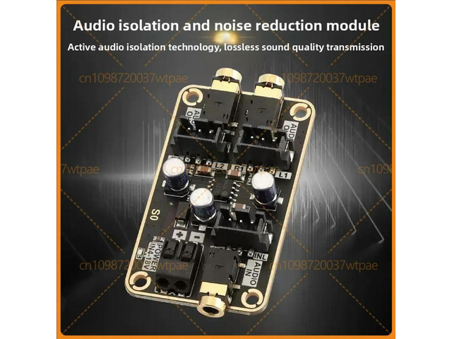 For Audio Isolation Noise Reduction Module Eliminate Ground Loop Hum For Car Audio Amplifier System