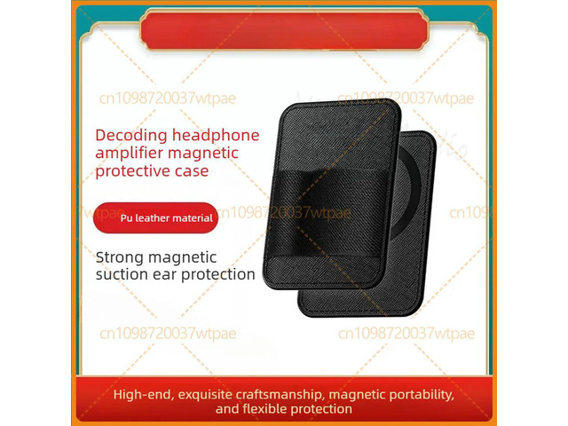 1pcs For TRN CXP Mini DAC Amplifier Protective Case PU Leather Magnetic Back Clip Cover