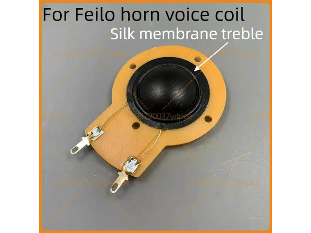 2pcs For 25.5mm Dome Tweeter Voice Coil Single Side Bracket White Aluminum Frame Silk Diaphragm HiFi Speaker Parts