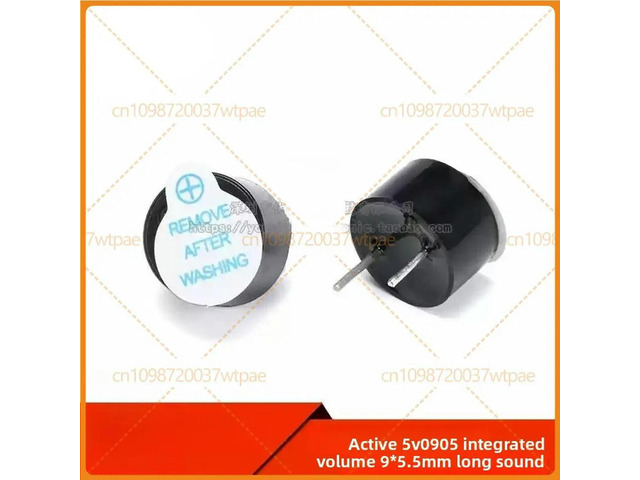 30pcs For 0905 Active Buzzer, 5V, 9*5.5mm, SOT Plastic Package, Continuous Sound