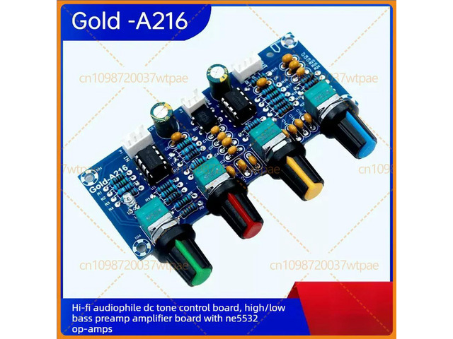 2pcs For A216 HIFI Tone Control Preamp Board NE5532 Treble Bass Adjust Audio Module
