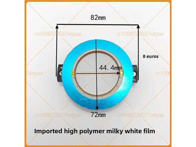 For RCF N350 DE350 CD400 Diaphragm Assembly 44.4mm Voice Coil Short Bracket White Diaphragm Neodymium Tweeter Repair Parts