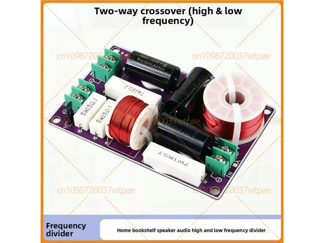 For 150W HiFi High Fidelity 2-Way Crossover Filter Board, Treble Bass Frequency Divider DIY Home Bookshelf Speaker Audio Module