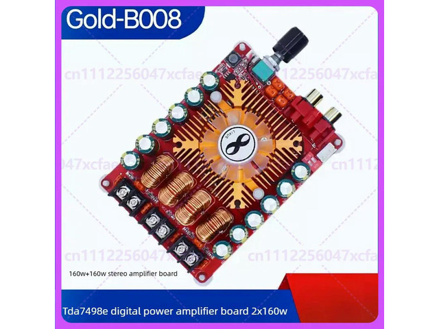 For Gold-B008 TDA7498E Stereo Digital Amplifier Board 2×160W BTL 220W High Power Audio Module